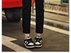 2025 Spring/Summer Women's Black Cigarette Straight-Leg Jeans - Slim Nine-Point Style