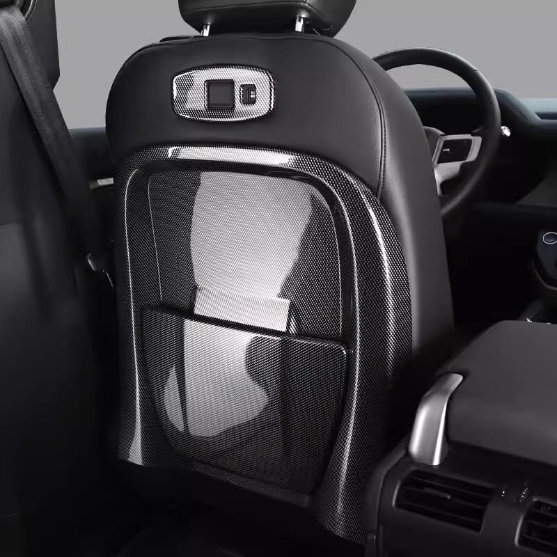For Land Rover Defender 90 110 2020-2024Car Seat Back Protector Cover Anti-kick Anti-dirty Panel Decoration Stickers Accessories