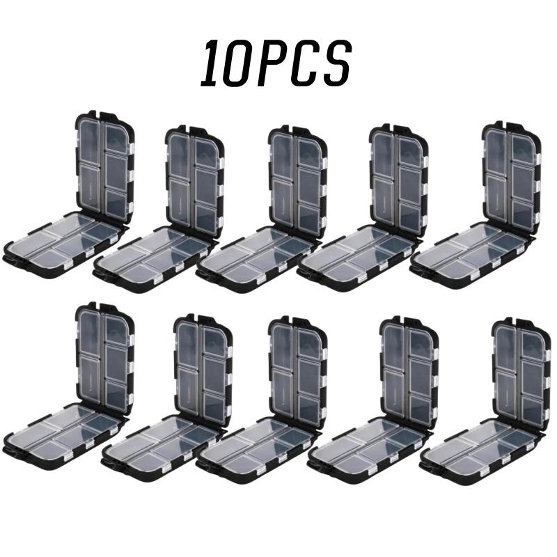 10 Úložný box na rybářské příslušenství na mřížku Luya Fishing Gear Dělený mřížkový box na návnady Oboustranný box na příslušenství pro rybářské skupiny