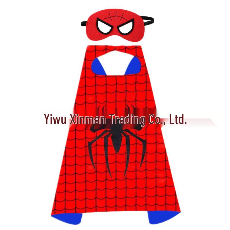 Kids' 3D Superhero Cape Costume for Halloween & Parties