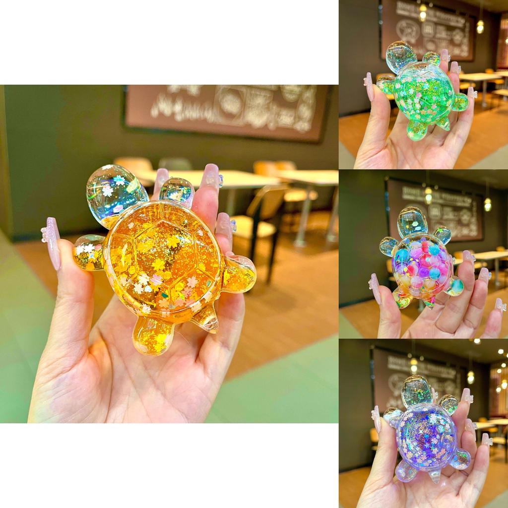 Bunte Große Im Dunkeln Leuchtende Glitzernde Schildkrötenfigur Perfekt Für Einzigartige Geschenk-Anlässe