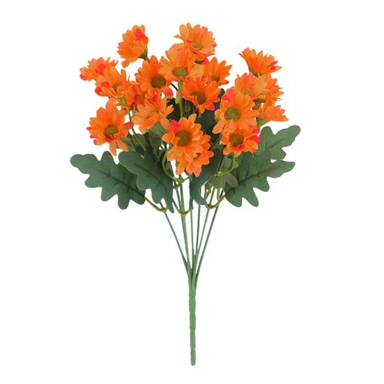 

Юшэн Искусственные хризантемы Реалистичные искусственные осенние цветы Устойчивый к УФ-лучам букет искусственных цветов Искусственные хризантемы для дома, фермерского дома, осени, для использования в помещении и на улице 1pc оранжевый