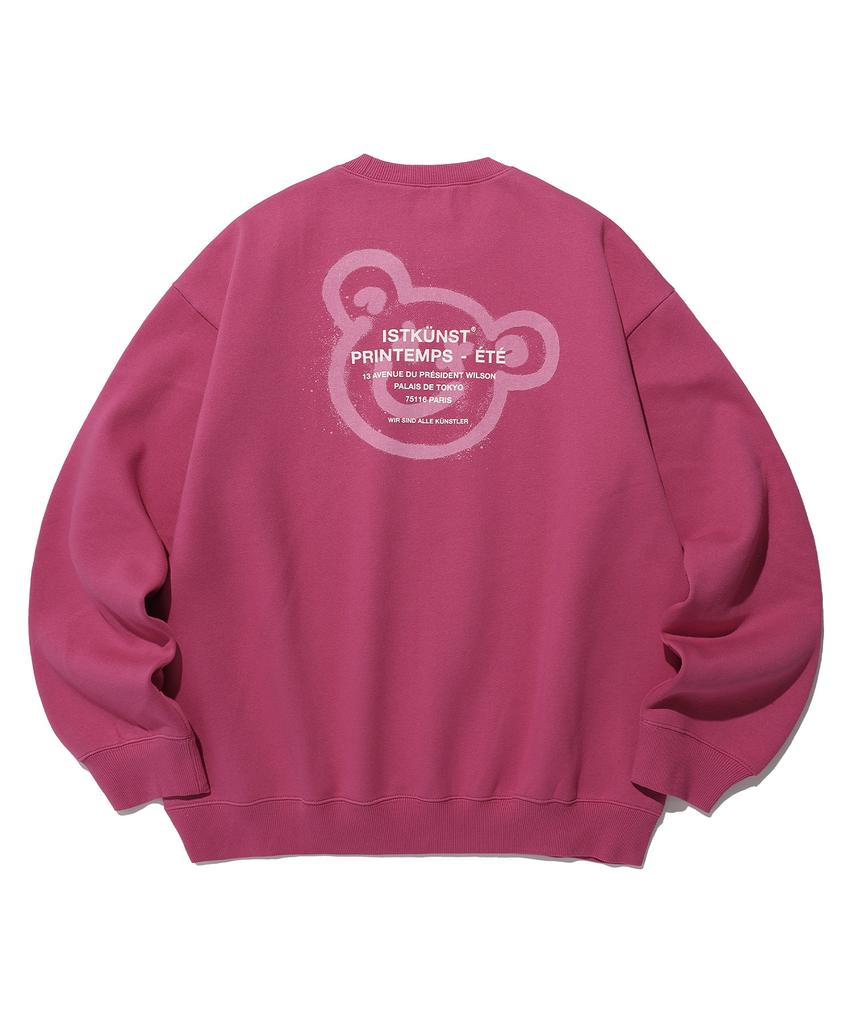 East Coast Bear&Smiley Sweatshirts_Pink(Ik2Dfmm442A)