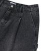 STANDARDERROR 87-Stan171 Minimal Wash Carpenter Bermuda Denim Pants Vintage Black