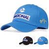 Damen Baseballkappen mit Nacional-Buchstabenstickerei Frühling und Herbst Outdoor-Nutzung Verstellbare Freizeitkappen Sonnenschutzmütze Sport-Golfkappe für Damen und