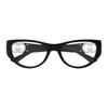 Gucci Full frame design acetate cat eye optical frame women's black Black 54 glasses case (random size and color) + glasses cloth
