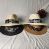 Cappello di Paglia Pieghevole da Uomo a Testa Larga Panama Estivo per Esterni Cappello da Cowboy Cappelli da Sole per Spiaggia Sabbiosa Uomo Taglia Larga Cappello Fedora