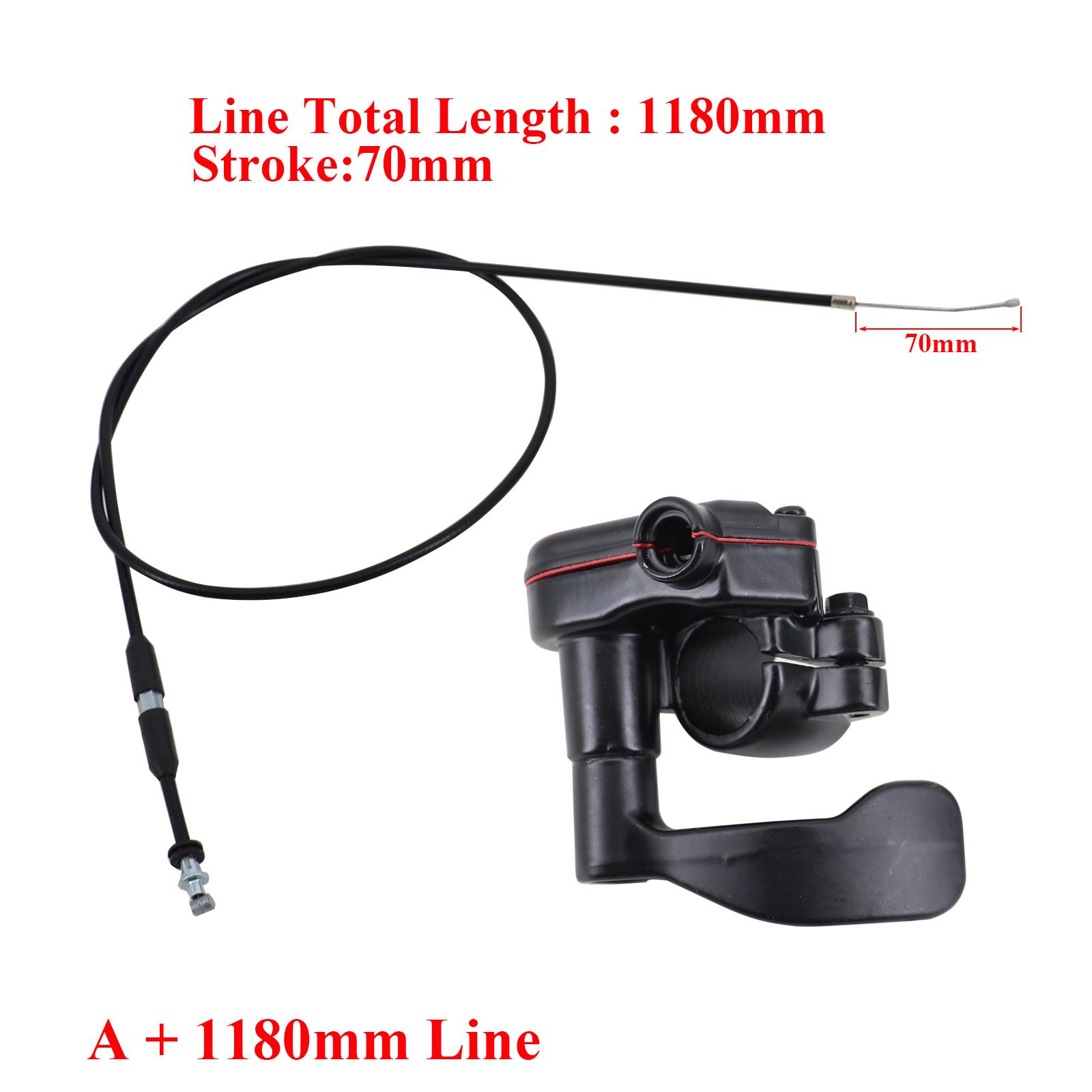 Motorcycle ATV 22mm Throttle Lever Thumb Controller Accelerator Throttle Cable Assembly For 50cc 110cc 150cc 250cc Quad Dirt