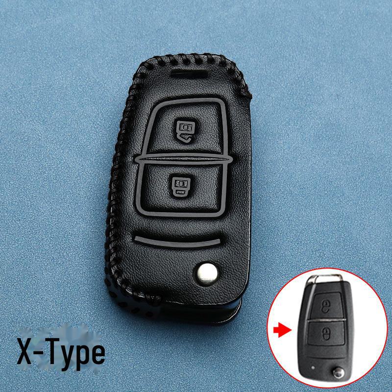 Dongfeng Lingzhi M5 Key Cover: Genuine Leather for Jingyi X3, X5, X6, S50, F600, SX6, and Fengxing T5