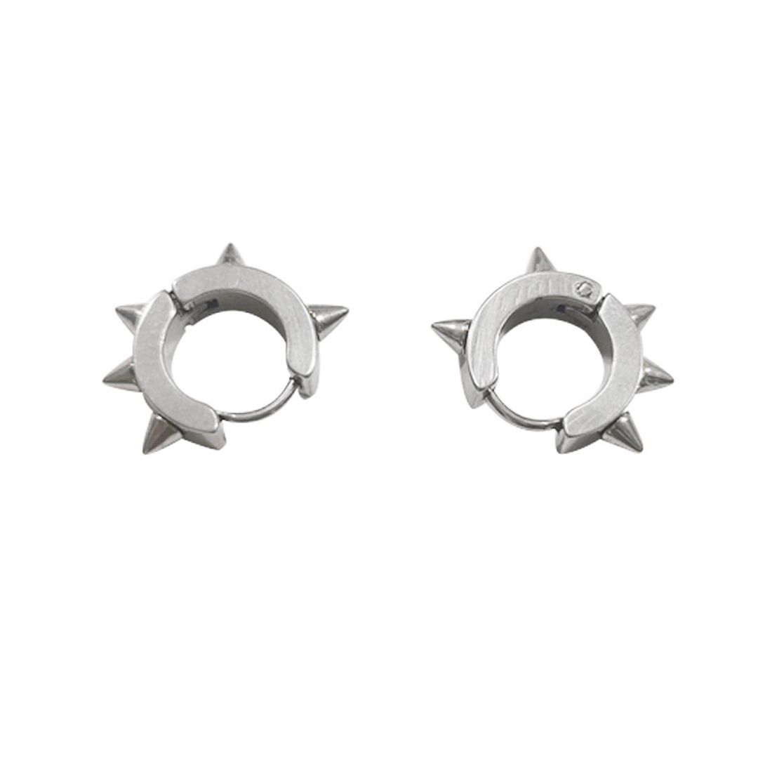 

Серьги-кольца с шипами, панк-заклепки, клипсы для ушей, женские, мужские, серьги-клипсы, серьги-гвоздики 5 nails Stud Earring