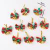 Christmas Bell & Bow Pendant Ornaments for Tree & Wreath Decor