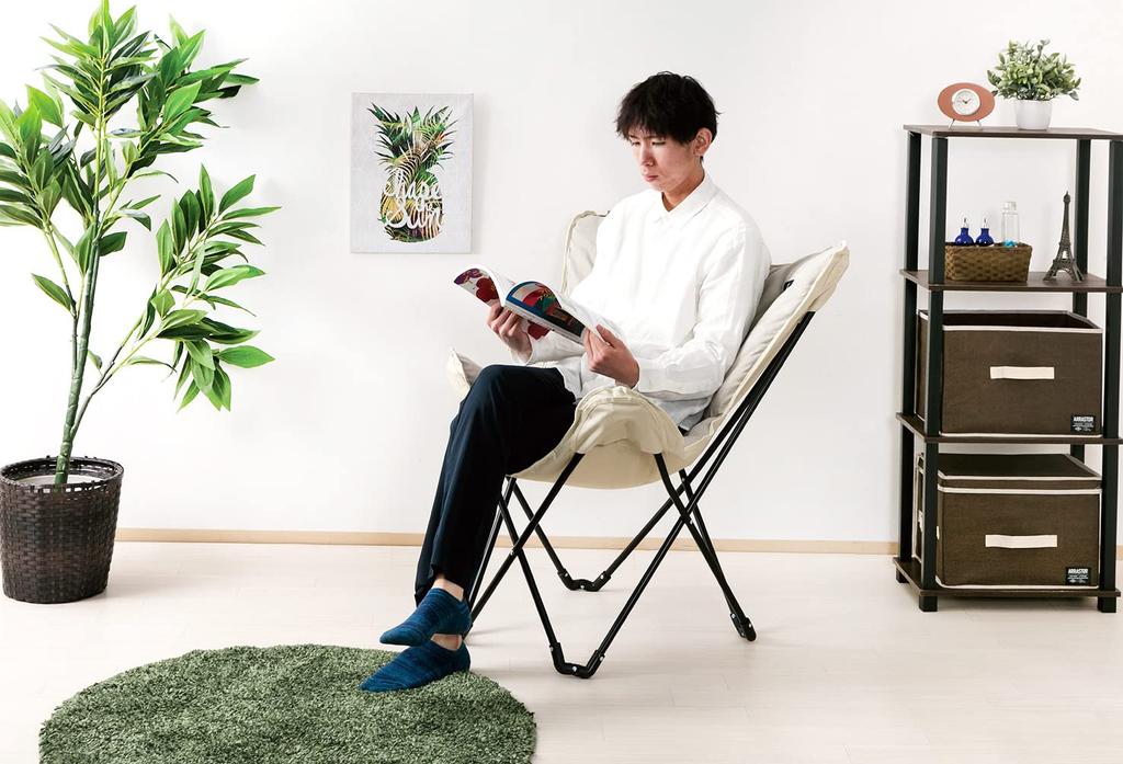 Takeda Corporation [Camping, Outdoor, Living] Beige 85 X 75 X 87cm Relaxation Chair YRC22-85BE