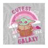 Star Wars: The Mandalorian Unisex Adult Cutest In The Galaxy Grogu T-Shirt