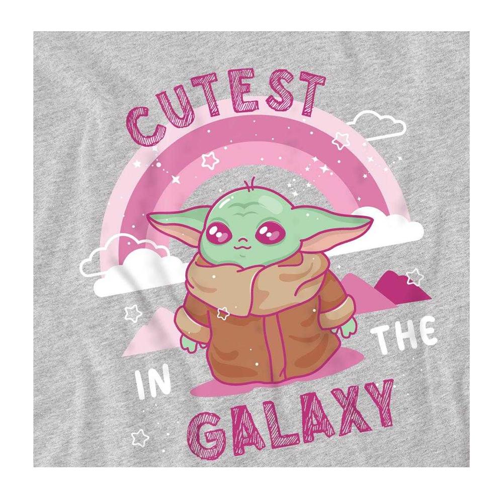 Star Wars: The Mandalorian Unisex Adult Cutest In The Galaxy Grogu T-Shirt