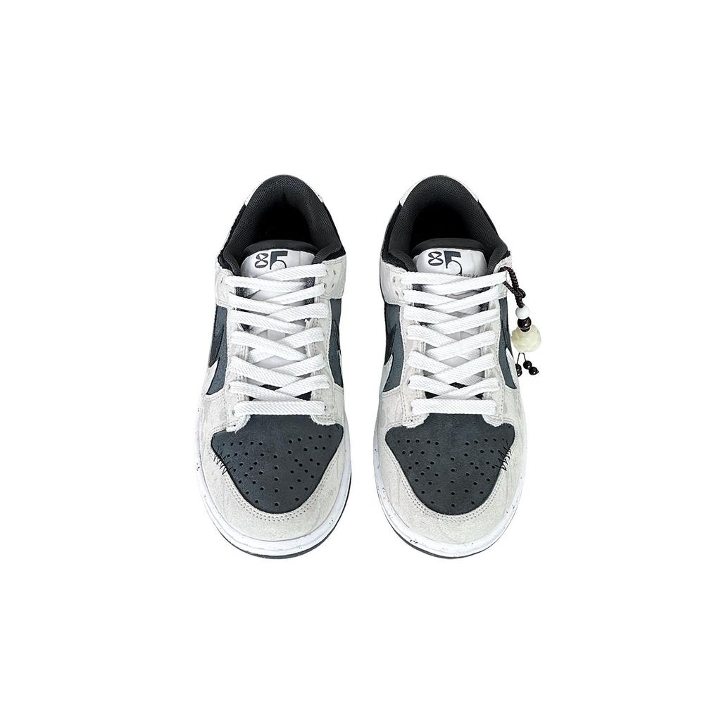 Nike Dunk Ink Lotus Slip Resistant Abrasion Resistant Low Top Skateboard Shoes Unisex Black HV1800-101(Team257-)