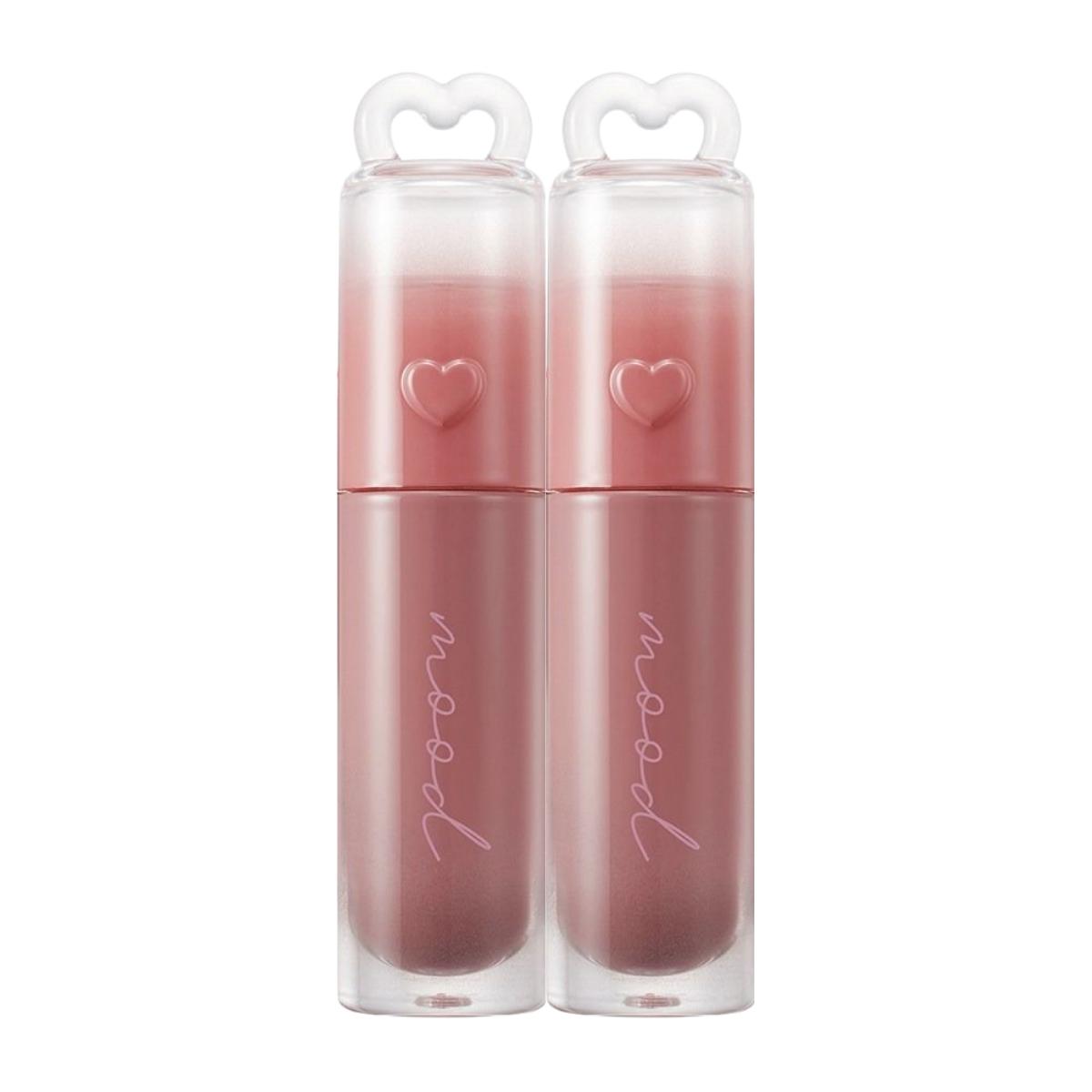 

Peripera Чернила для губ с сияющим эффектом Ink Mood Glowy Tint 26AD, #040 Daldal Pink (Розовый Ха Гума), 4g (2EA) - Набор тинтов для губ «Мерцающий розовый блеск»