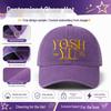 Korean Style Custom Embroidered Washed Baseball Cap for Summer Sun Protection