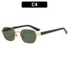 European and American personality box trend retro metal sunglasses vacation outdoor UV protection fashion sunglasses