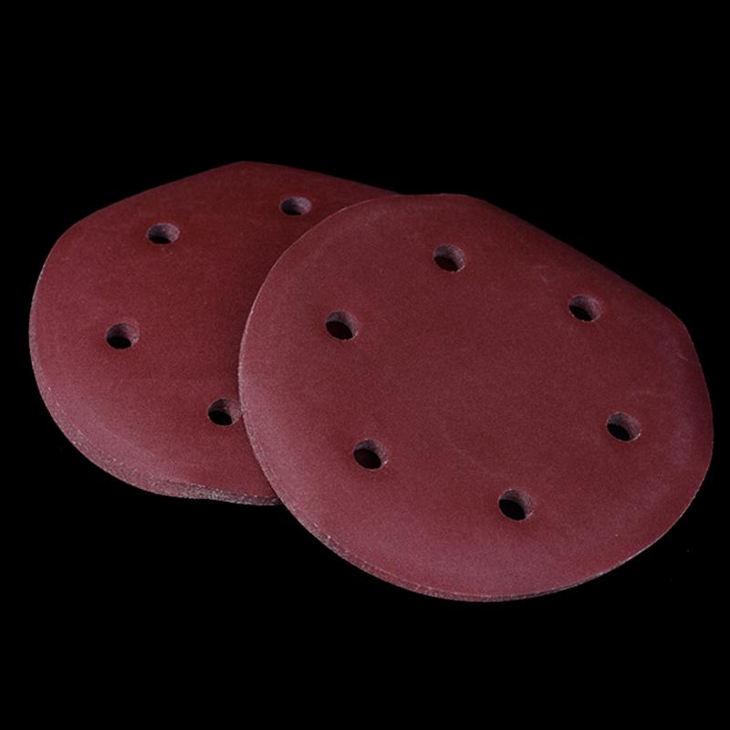 Pack of 50 9 Inch 6 Hole Aluminum Oxide Sanding Discs Suitable for Drywall Sanders Wood Finishing With Hook Loop Backing