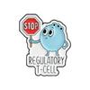 Elegant Scientific Brooch Lapel Badge Eye Catching Immune Cell Enamel Pin Suitable For Casual And Formal Attire