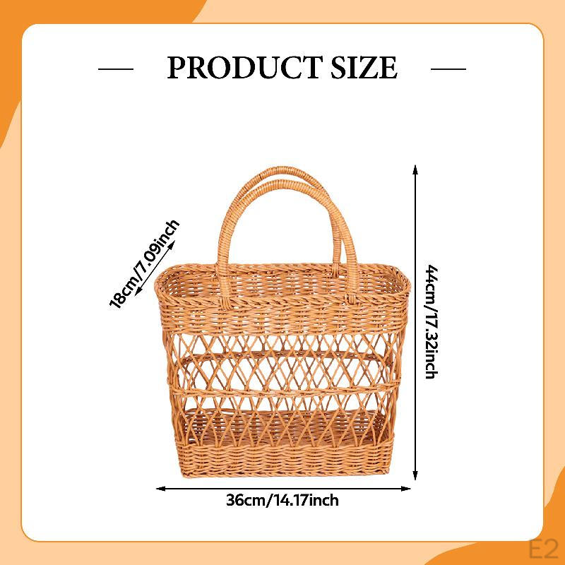 Camping Picnic Basket with Handles for Organizing Essentials