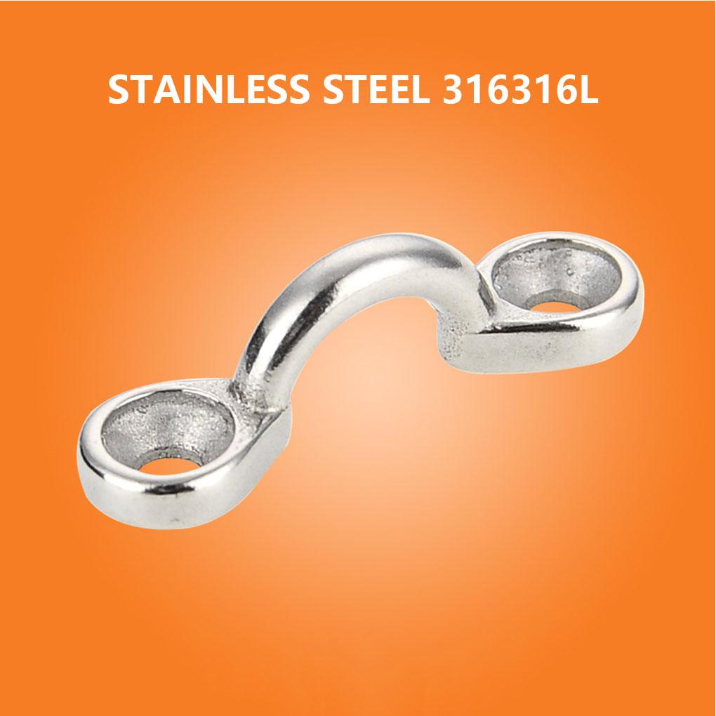 2pcs Wire Eye Strap Boat Resistant Loops Rustproof Anti-Corrosion Hard Tie Hardware Wear-Resistance Marine Casting