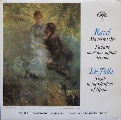LP Record MAURICE RAVEL, MANUEL DE FALLA, THE - Ma Mere L´Oye / Pavane / Nights In SUAST50494 Supraphon 1974 Czech Repu Classical Used