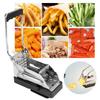 Stainless Steel Potato Cutter MultiFunction with Suction Cup Base French Fries Cutter Time Saving Easy Clean
