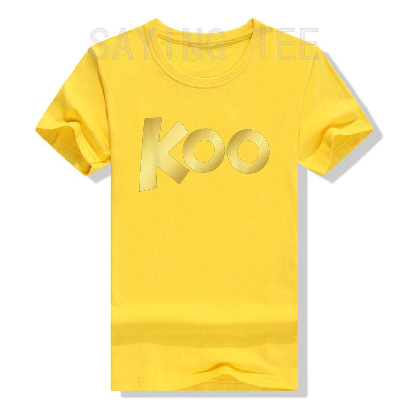 The Roo Kanga | Koo Koo Kangaroo T-Shirt Letters Printed Graphic Tee Tops Music Lover Graphic Outfits Short Sleeve Blouses Gifts