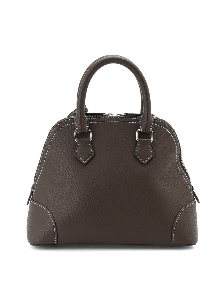 Wide Boston Canvas Shoulder Bag 09WGB264503 BRW F [Mila Owen] Women's
