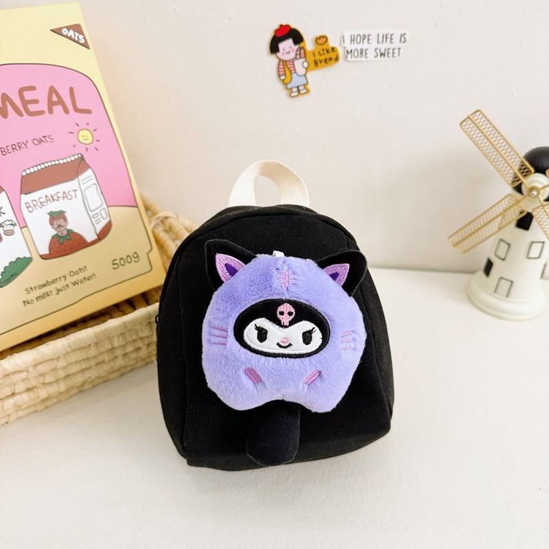 Playful Animal Plush Backpack With Breathable Canvas And Curved Straps For Kindergarten Toddlers