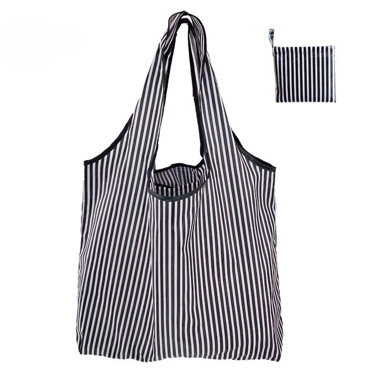 Reusable Shopping Bags Foldable Large Size Women Shopping Bags Totes Heavy Duty Washable Cloth Grocery Bags Eco-Friendly Bags