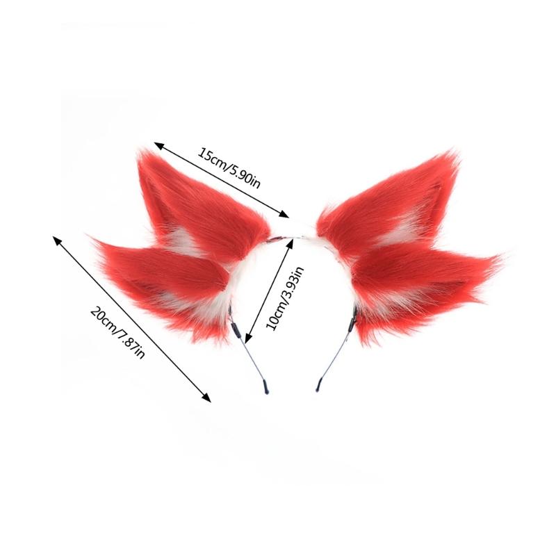Beast Ear Headbands Halloween Maid Hairhoop Role Playing Styling Hairdband Costume Accessories Cosplay Headpiece