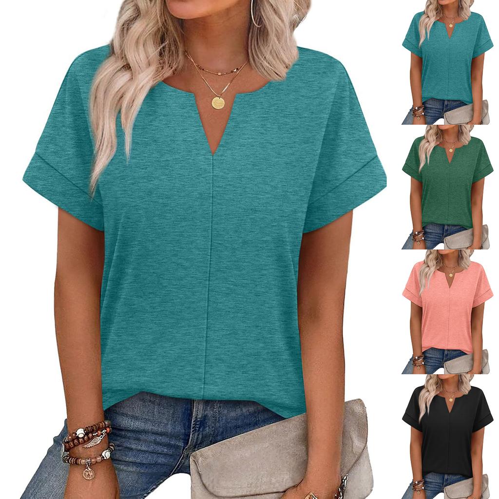 Women's Fashion Casual V-Neck T-Shirt Top