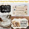 12 Pcs Unfinished Hanging Wood Signs for Wood Burning Crafts Christmas Ornament