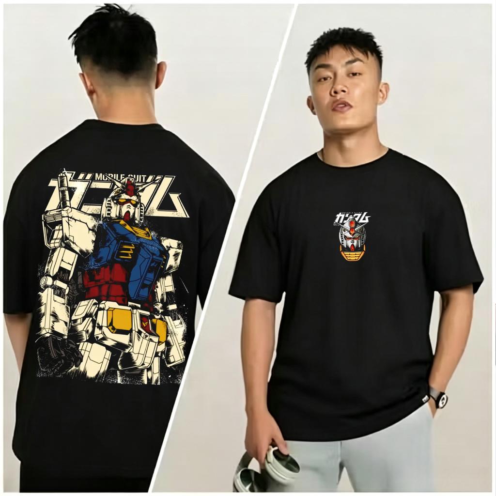 Anime Japonez Robot de Luptă RX-78-2 Gundam Tricouri de Var cu Mânecă Scurtă din Bumbac Imprimat Bărbați Femei Harajuku Y2k Streetwear Tricouri Topuri