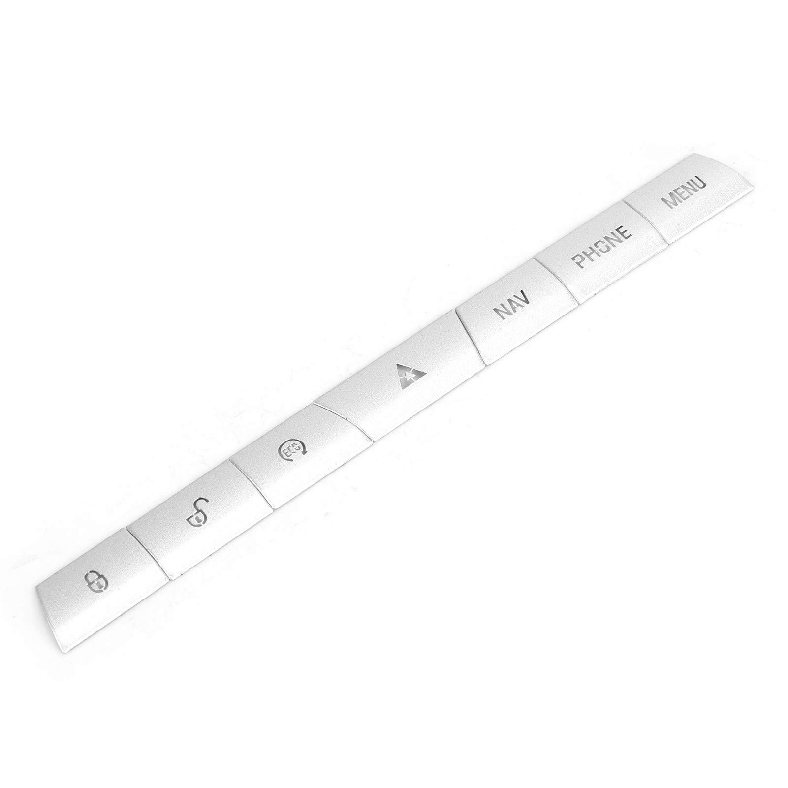 

Multimedia Button Trim, Qiilu Multimedia Button Trim, 7pcs Multimedia Panel Button Cover Sticker Silver Aluminum Alloy Fit XF 2012-2015 normal