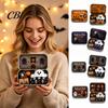 Halloween Cabin Illustration Mini Tin Box Gift, Plush Ghost with Haunted House Spooky Unboxing Experience Scene, Collectible Micro Theater Gift