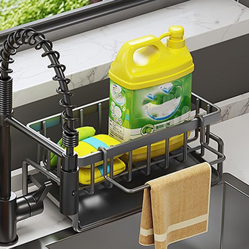 Sink Sponge Tray Dishcloth Towel Organizer Rack Practical Kitchen Storage Shelf Multilayers Draining Rack for Soap