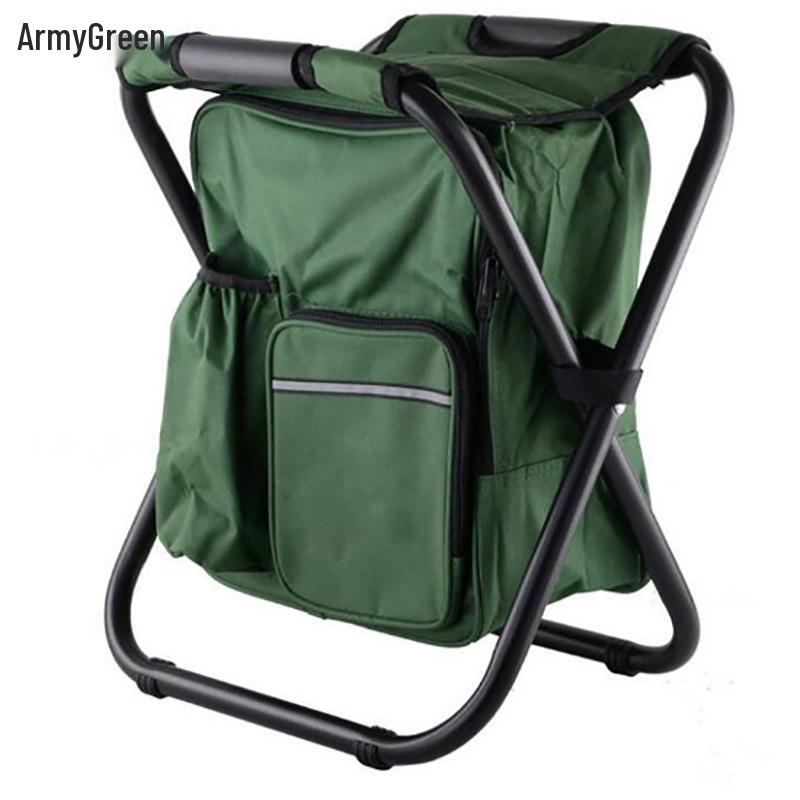 Portable Insulated Folding Outdoor Stool with Logo for Camping & Fishing