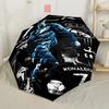 Ronaldo's Iconic Moment Compact Travel Automatic Umbrella with 8-Rib Sturdy Construction for Outdoor Daily Use Elegant Women's Umbrella Spiritual Gift