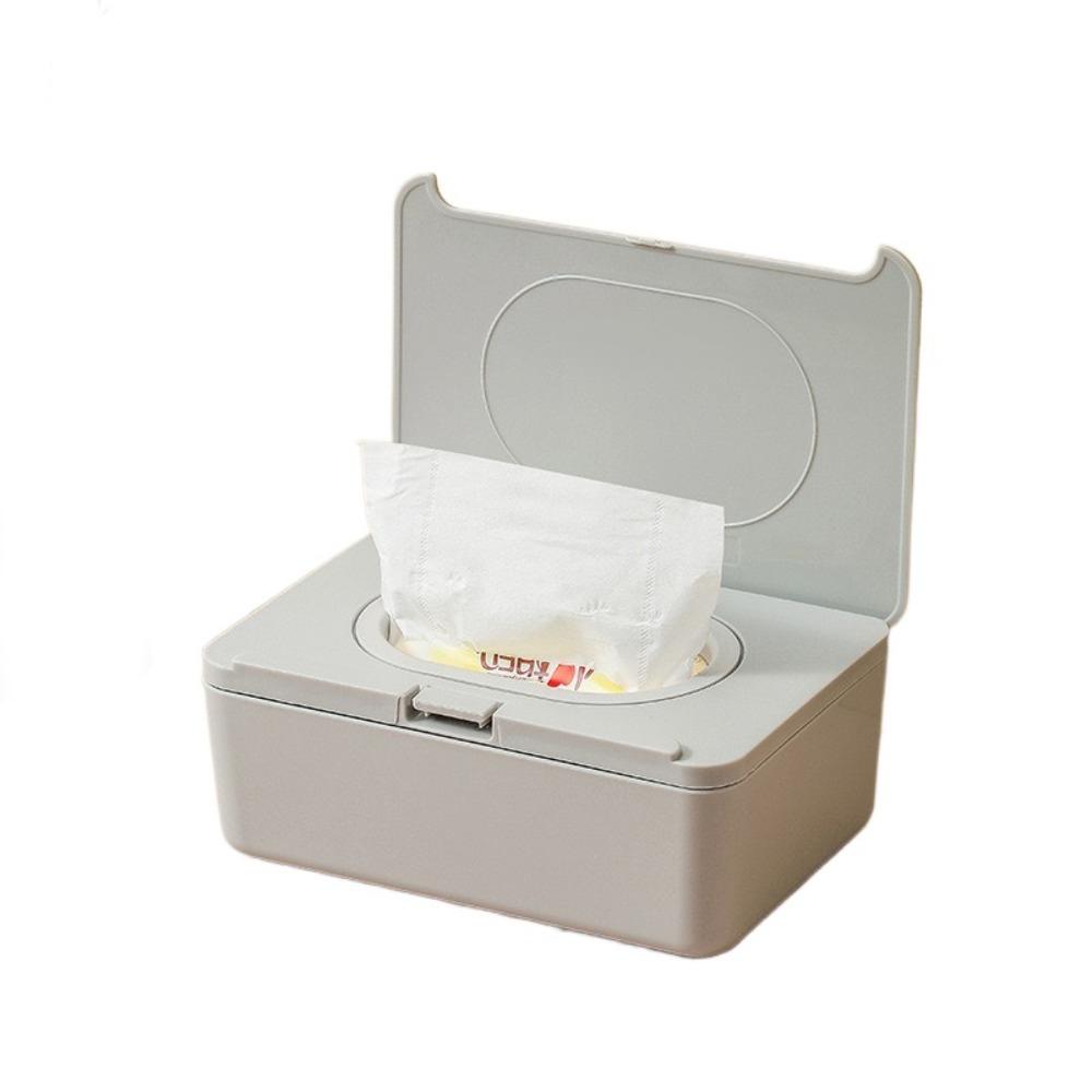 

Пластиковый контейнер для влажных салфеток Многофункциональная коробка для салфеток Коробка для хранения бумаги Украшение стола Gray-S