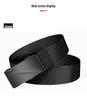 Men's Nylon Automatic Buckle Belt - Fashionable Woven Canvas Waistband for Youth