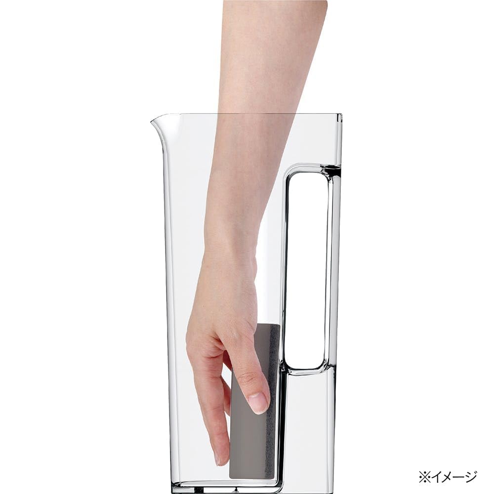 CAINZ Cold Water Cold Water Bottle with Handle that Get in the Wide Mouth Fits in Door Good Design Tea Barley Tea Barley Tea Jug Bottle, 1.2L, Doesn't