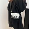 Crossbody Piano Shoulder Bag Fashion PU Leather Bag Casual Mini Square Bag  Girls