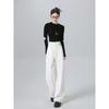 White Suit Pants Women's Spring and Autumn New High Waist Drape Thin Narrow Version Casual High-end Straight Wide-leg Pants
