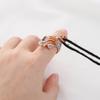 Knitting Tools Thimble Ring Peacock Shape Yarn Guides Knitting Loop Crochet Ring Sewing Accessories