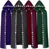 Plus Size Medieval Renaissance Hooded Cape - 5 Colors Halloween Fantasy Costume