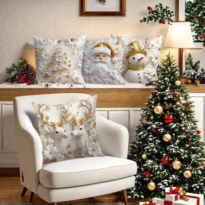 Weihnachten Kissenbezug Weihnachtsbaum Plüsch Kissenbezug Kissen