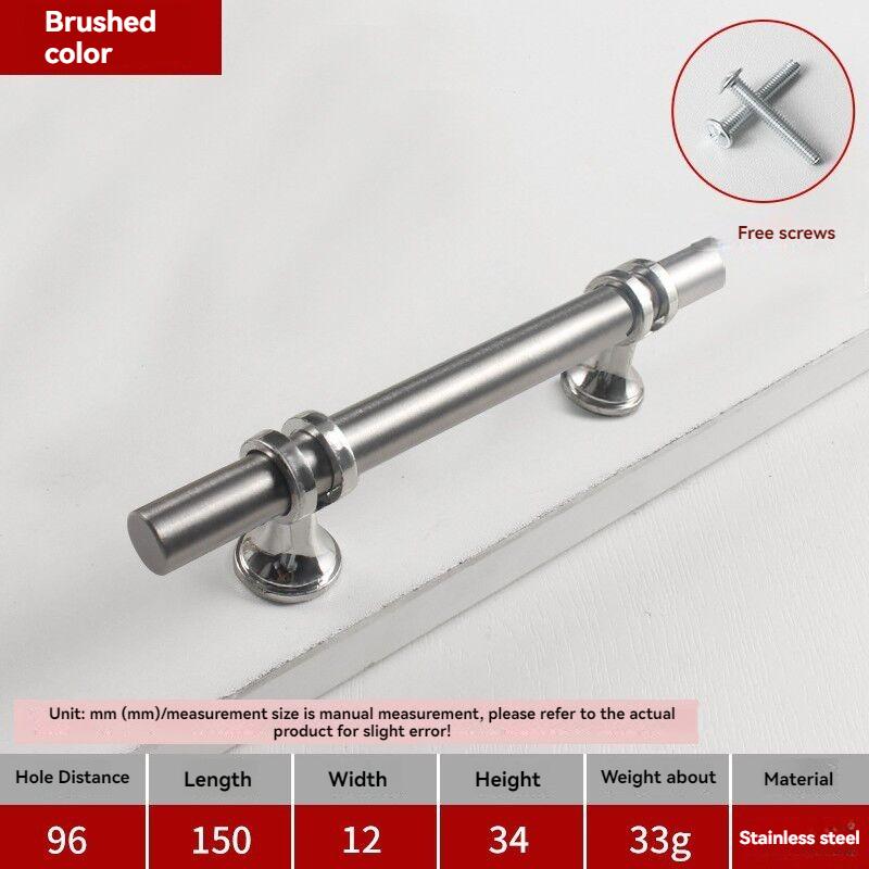 Handles Drawer Cabinet Furniture Kitchen Handles for Cabinet Knob Door Drawer Furniture Kitchen Knob Modern Simple  Silver Black